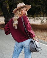 Claus For Celebration Boat Neck Sweater - Wine - FINAL SALE &MER-001